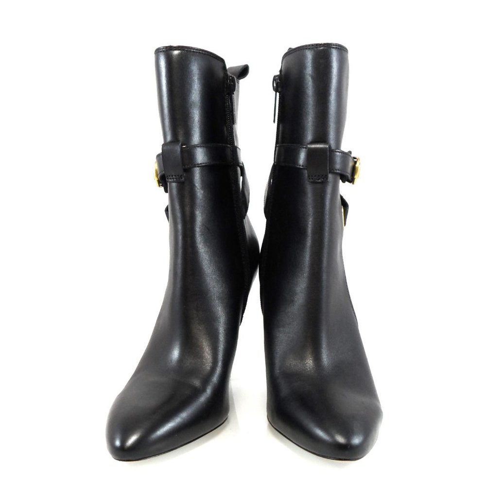 New$550 VERONICA BEARD Sohelia Buckled Strap Leather High-heel Ankle Boots 6.5 - Picture 5 of 11